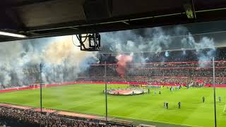 Feyenoord  SCUM 30102024 Opkomst en Megabanner [upl. by Shippee]