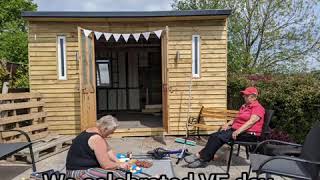 lazy spa hot tub shed selfbuilt [upl. by Aikahs]