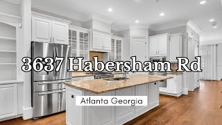 3637 Habersham Rd Atlanta Ga  Luxury Atlanta Townhome [upl. by Yrehc]