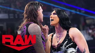 Rhea Ripleys return shocks Dirty Dom and Liv Morgan Raw highlights July 8 2024 [upl. by Noiz]