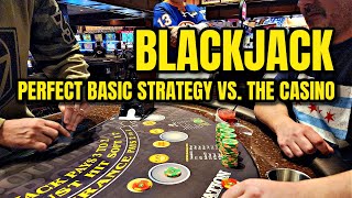 Blackjack  1000 VS Vegas Using Perfect Basic Strategy [upl. by Dlonra]