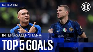 LAUTARO DZEKO AND MORE 💥  TOP 5 vs SALERNITANA ⚽️ [upl. by Lebiralc]