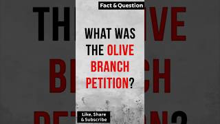 What was the olive branch petition olivebranch americanrevolution ushistory [upl. by Iret]