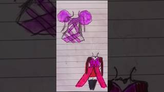 Fashion design sketch 💜💃 [upl. by Orecic424]