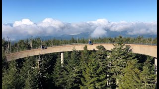 Clingmans Dome walk to Observation Tower Great Smoky Mountains N P [upl. by Menendez374]