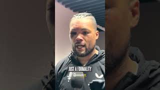 Joe Joyce reacts to his defeat against Zhilei Zhang [upl. by Georgianne]