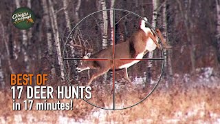 17 Deer Hunts in 17 Minutes ULTIMATE Deer Hunting Compilation  BEST OF [upl. by Otilegna]