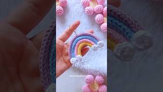 Chaveiro ArcoÃ­ris Ana Raquell CrochÃª diy tutorial crochet chaveiros arcoÃ­ris amigurumi [upl. by Ardnoek]