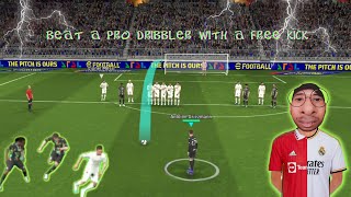 beat a pro dribbler with a free kick 🤨  Mr Obak [upl. by Riddle]