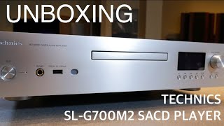 Unboxing a Technics SLG700M2 SACD Player [upl. by Iloj]