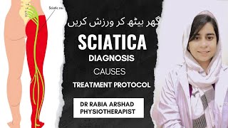 Sciatica Pain relief exercises Sciatic Diagnosiscauses treatment 5 best exercises for sciatica [upl. by Ahsinaw560]