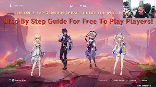 THE ONLY F2P GENSHIN IMPACT GUIDE YOU WILL NEED Step by Step F2P Guide [upl. by Nelsen83]