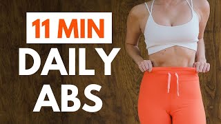 11 MIN DAILY ABS PILATES WORKOUT  At Home Total Core Workout [upl. by Ailen664]