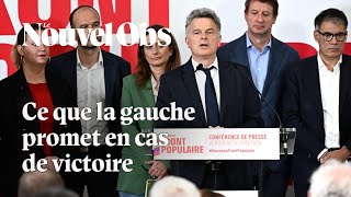 Le Nouveau Front populaire dévoile le programme de la gauche pour les législatives [upl. by Sanoj422]