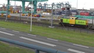 Containertreinen container trains RSC harbour Rotterdam 15 AUG 2013 deel 1 van 2 [upl. by Selwyn357]