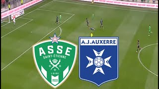 AS SaintÉtienne 31 AJ Auxerre Résumé du match  Ligue 1 20242025 [upl. by Bambi]