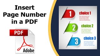 How to insert page numbers in a PDF document using Adobe Acrobat Pro DC [upl. by Giuliana]