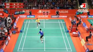 Chen Long CHN VS Muh Hafiz Hashim MAL Djarum Indonesia Open 2012 [upl. by Nirrep]