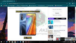 Realme 7 RMX2163 Official Firmware firmware flashfile [upl. by Tiena748]