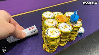 QUADS STRAIGHT FLUSH ROYAL FLUSH BANGG  Poker Vlog 120 [upl. by Gnok]