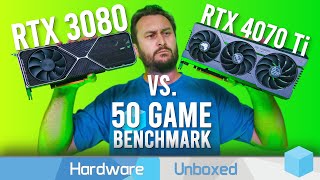 GeForce RTX 4070 Ti vs GeForce RTX 3080 10GB 50 Game Benchmark  1440p amp 4K [upl. by Jann]