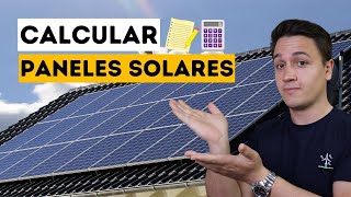 ✅ Cómo CALCULAR una INSTALACIÓN de PLACAS SOLARES [upl. by Carolann]