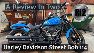 Twominute Review of the Harley Davidson Street Bob 114 [upl. by Asilehs]