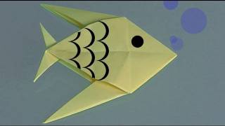 Learn origami make a paper Fish [upl. by Angie]