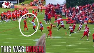 Breaking Down Xavier Worthys 60 YARD TD From Patrick Mahomes In Training Camp Chiefs Camp News [upl. by Leahcym857]