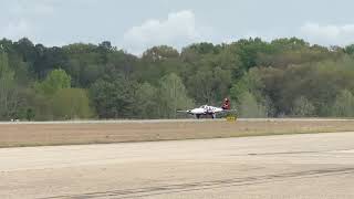 Flying the Beechcraft Baron 58P takeoff [upl. by Ellinad630]