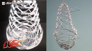 DIY Easy paper Lantern chandelier Decoration  How to make  JK Arts 586 [upl. by Jacklin]