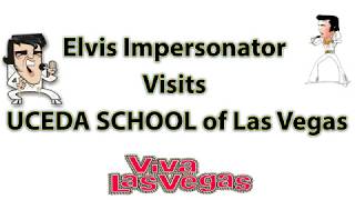 Elvis Impersonator Visits Uceda School of Las Vegas [upl. by Lorsung]