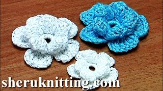 Crochet Layered Flower Tutorial [upl. by Sparky]