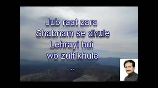 Bechain nazar Betaab Jigar Karaoke [upl. by Solita]