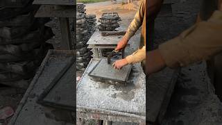 Handmade Tile Concrete Tile Making tiles making shortsfeed viralreels [upl. by Nicholas372]