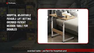 Adjustable Overbed Table Manufacturer and Wholesale Supplier of Hospital Furniture from China [upl. by Annaor]