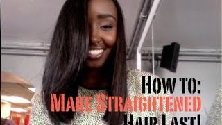 How To Make Your Straightened Hair Last Naturally [upl. by Mikkanen]