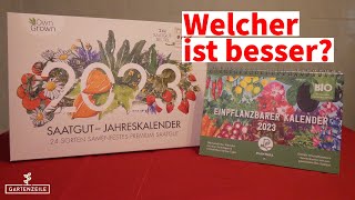 Jahreskalender mit Samen Saatgut Kalender  Das ideale Weihnachtsgeschenk für Gartenfreunde 2023 [upl. by Ayrb]