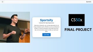 Sportsify  CS50 FINAL PROJECT [upl. by Penelope]