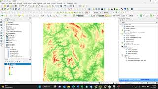 Projecting Raster layer using QGIS [upl. by Ita]