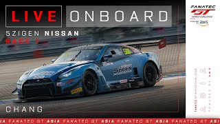 LIVE ONBOARD  500 Team 5zigen Nissan GTR NISMO GT3  Race 1  Chang  2024 Fanatec GT Asia [upl. by Gisella]