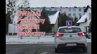 Błyskawicznie przerwany egzamin na prawo jazdy kat B  Chojnice [upl. by Asirral262]