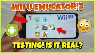 NEW TESTING NINTENDO WII U EMULATOR FOR ANDROID  TUTORIAL [upl. by Faye344]