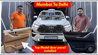 MH → DL First Time In INDIA 🇮🇳  Top Model Door Panel Installed ✅  Toyota Innova Hycross Modified [upl. by Inalaeham]