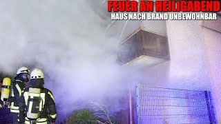 AUSGEDEHNTER BRAND AN HEILIGABEND  Feuerschein amp starke Rauchentwicklung  Feuerwehr Langenfeld [upl. by Burt592]