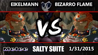 VGBCs Salty Suite  Bizzarro Flame Ganondorf Vs Eikelmann Ganon SSBM [upl. by Nnalatsyrc]