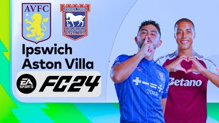 Aston Villa vs Ipswich  Match  Premier League Matchday 6 FC 24 World Class Difficult [upl. by Idnac]