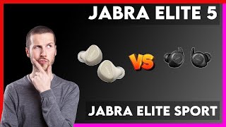 Jabra Elite 5 vs Jabra Elite Sport Comparison [upl. by Henrion]