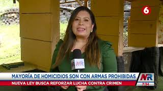 Más del 90 de los homicidios en Costa Rica se cometen con armas prohibidas o robadas [upl. by Olraced256]