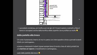 95 Isolamento interno di muri in pietra facile ma sbagliato [upl. by Nnaik]